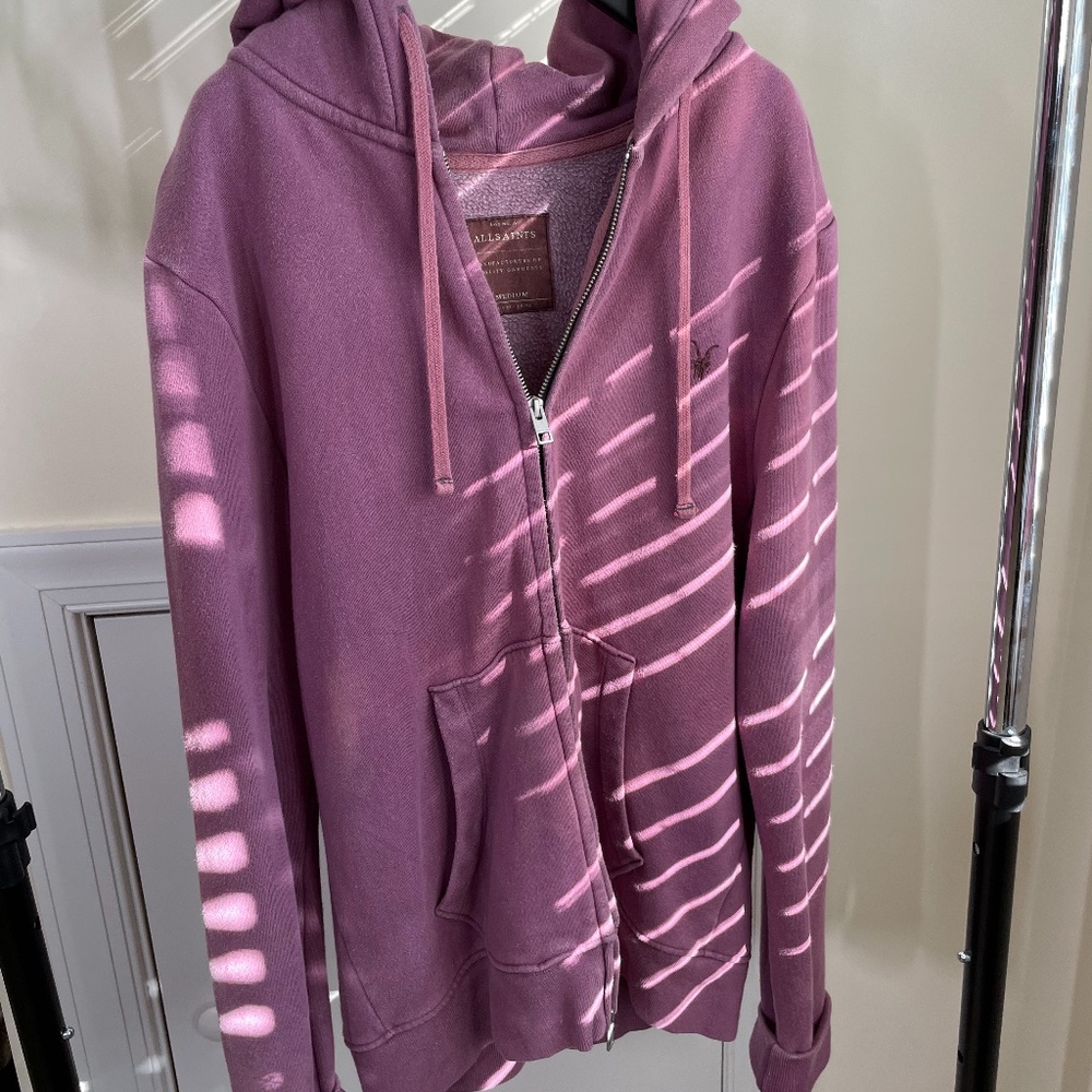 Men's Medium AllSaints Raven Zip-up Hoodie